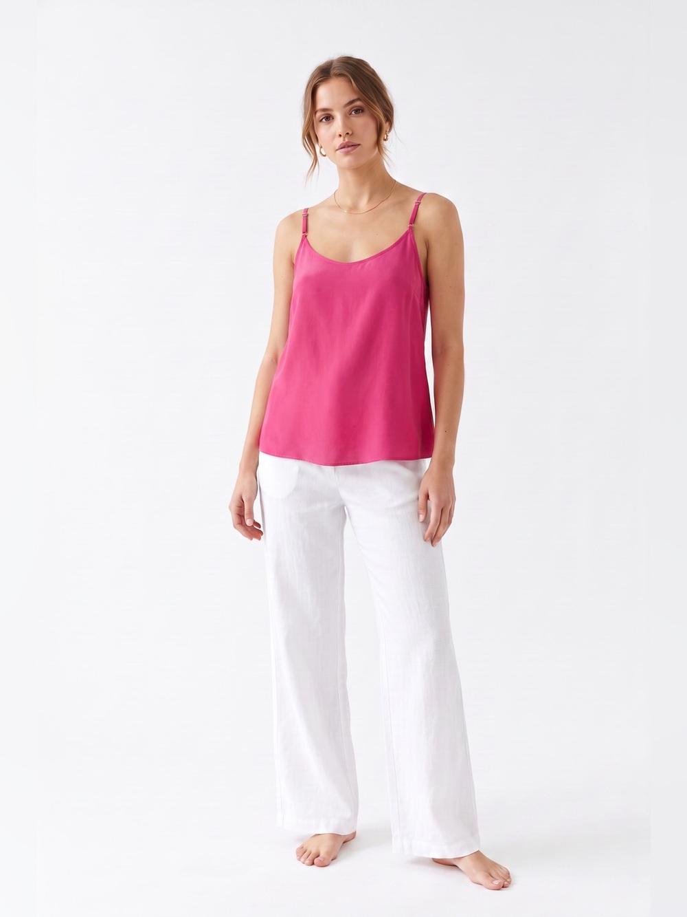 Amanda Uprichard Hot Pink Camisole